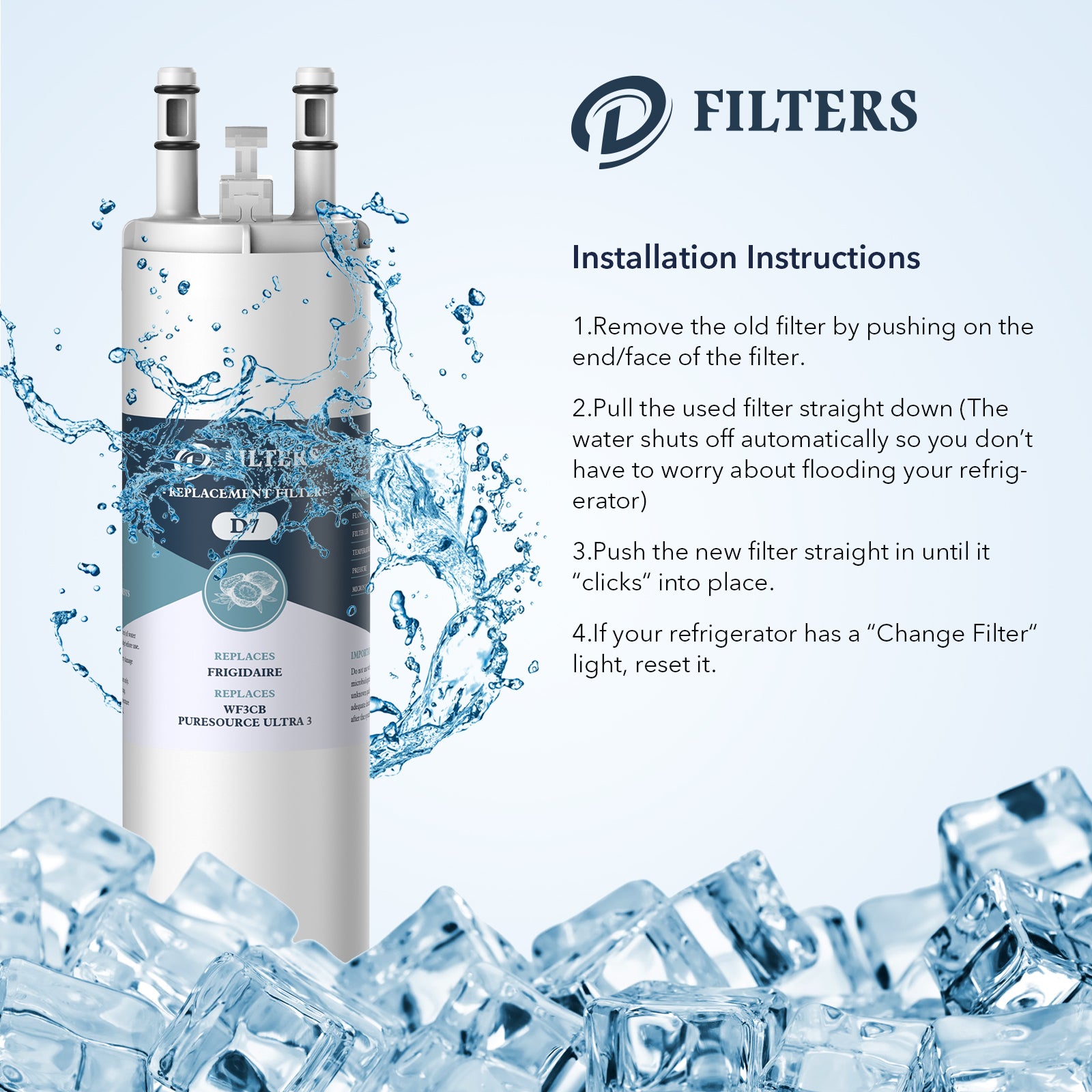 12Packs Compatible with WF3CB Water Filter,Puresource 3 Filter,AP45674 ...