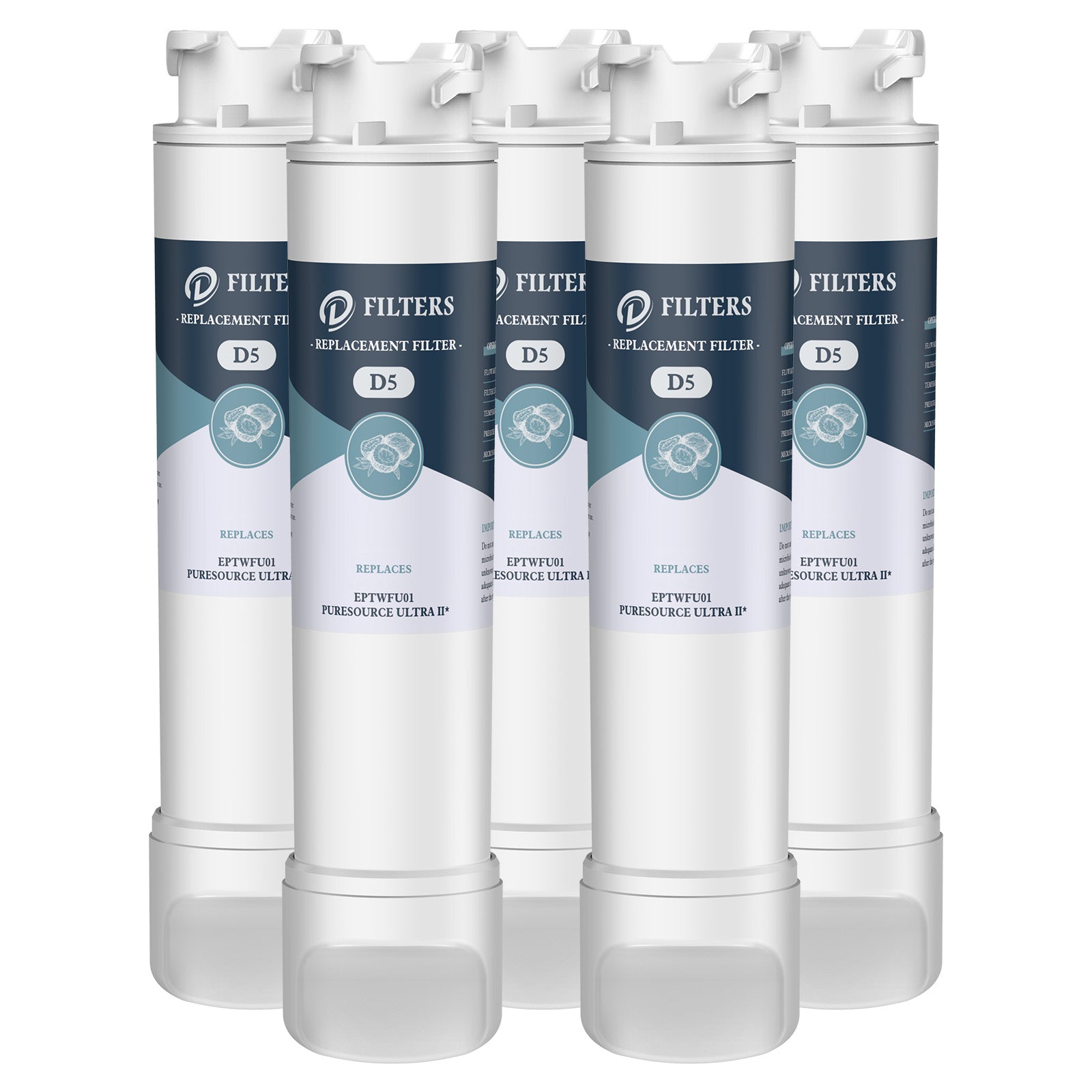 5pk EPTWFU01, EWF02, PureSource Ultra II Refrigerator Water Filter By ...