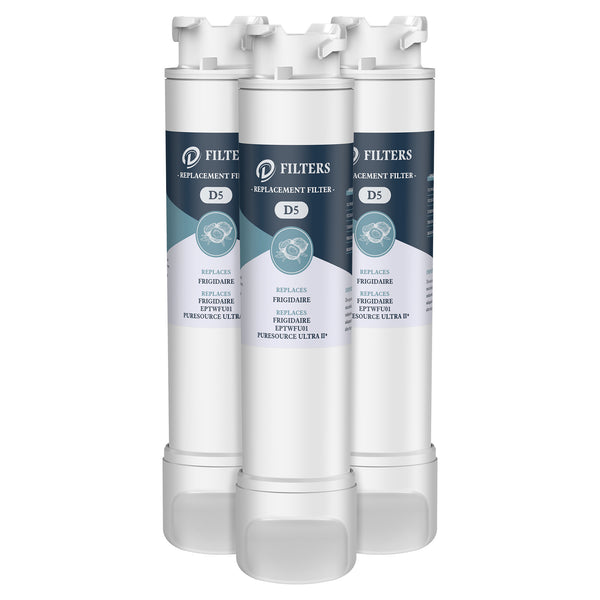 3pk EPTWFU01 Refrigerator Water Filter By D Filters