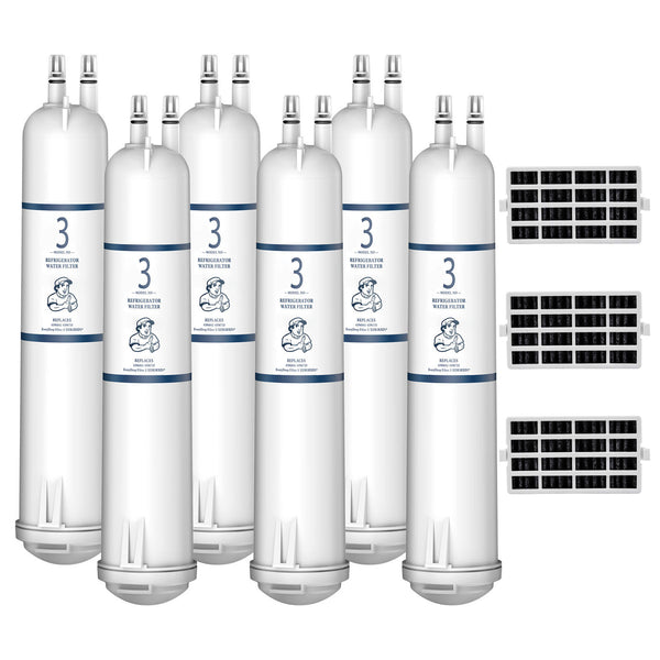 EDR3RXD1 4396841 9083 Compatible Refrigerator Water Filter 4396710 with Air Filter 6pk