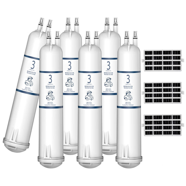 6pk EDR3RXD1 4396841 9083 Refrigerator Water Filter with Air Filter