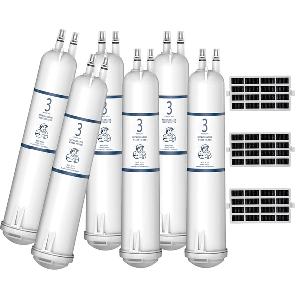 6pk EDR3RXD1 4396841 9083 Refrigerator Water Filter 4396710 with Air Filter