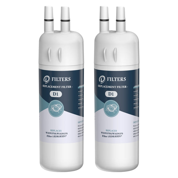 EDR1RXD1 W10295370A 9081 Refrigerator Water Filter by DFilters 2pk D