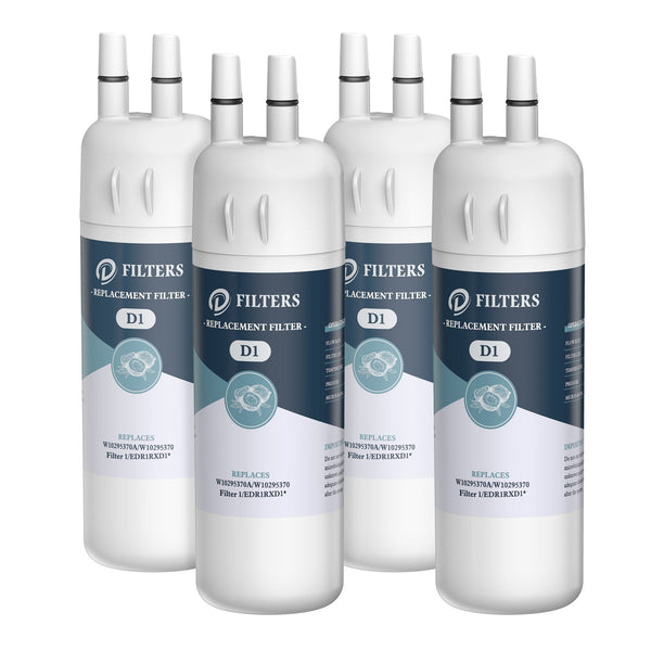 4pk W10295370A EDR1RXD1 9081 Compatible Refrigerator Water Filter by Dfilter