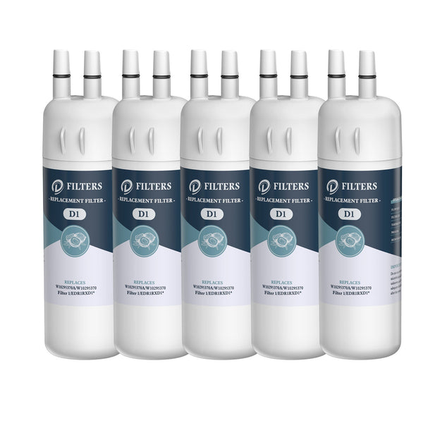 EDR1RXD1, W10295370A Fridge Filter EveryDrop Filter 1, Made by Dfilters 5Packs