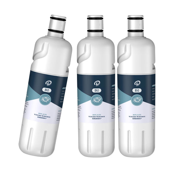 EDR2RXD1 Water Filter  Dfilters D2 Compatible with W10413645A Filter 2 Drop 2 Water Filter GP002 3Packs