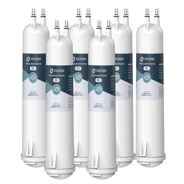 EDR3RXD1 Water Filter 3 Replacement 4396841, 4396710 Refrigerator Water Filter, Made by Dfilters 6Packs