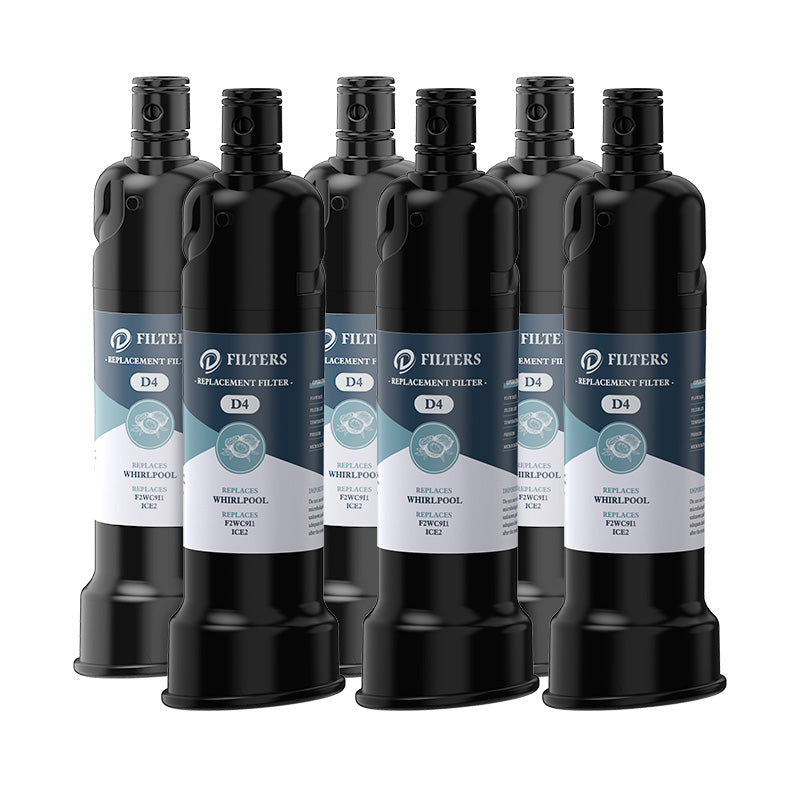 4-Pack Whirlpool ICE2 F2WC9I1 Refrigerator Water Filter – OEM NSF Certified