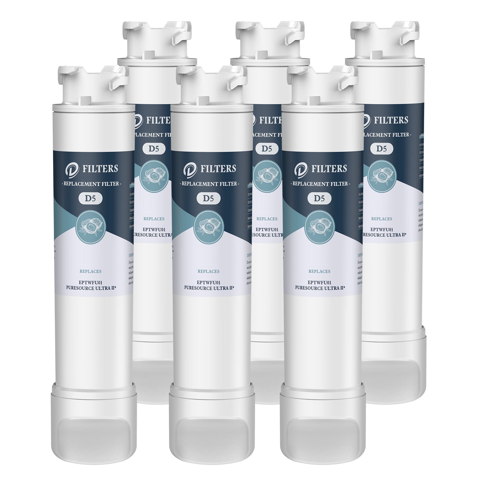 EPTWFU01, PureSource Ultra II, EWF02 Refrigerator Water Filter Replace ...
