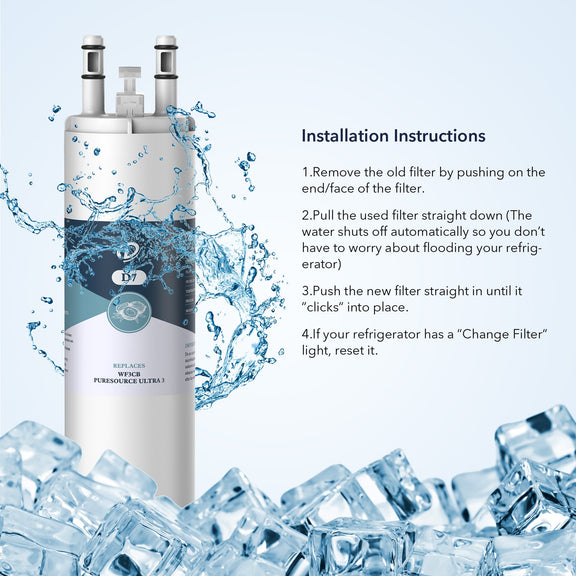 WF3CB Water Filter Compatible with Puresource3 Refrigerator Water Filt